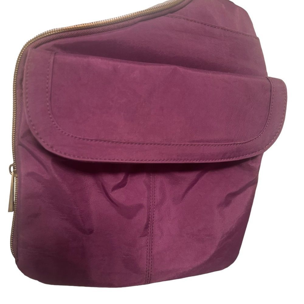 EUC Travelon Travel Crossbody Bag Purse in Eggplant Purple
